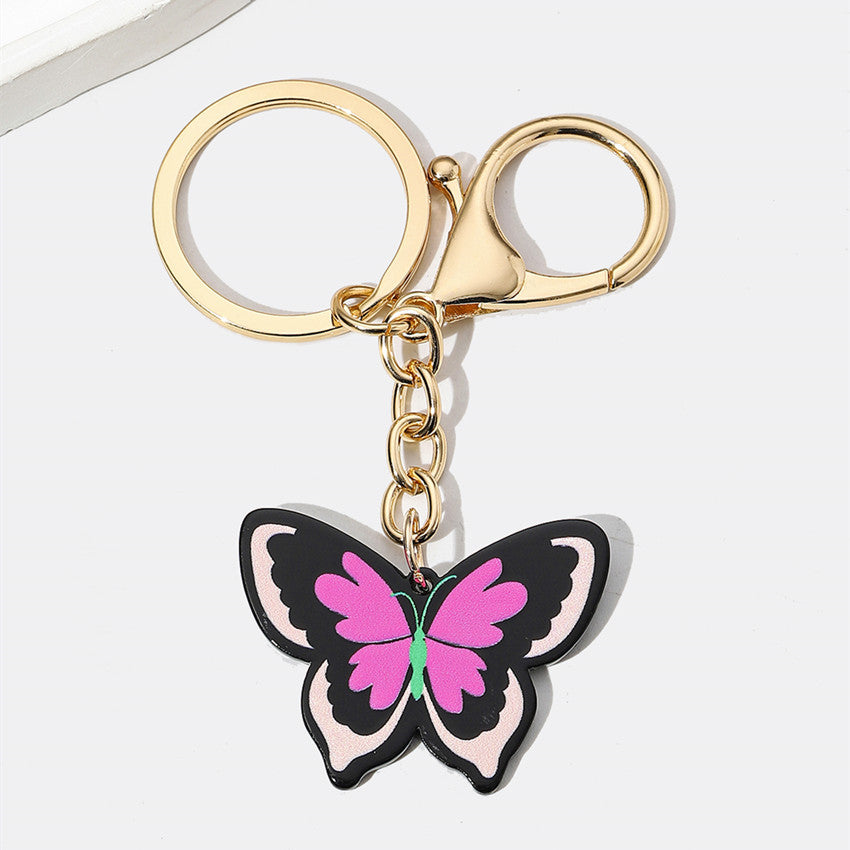 Wholesale Colorful Mixed Color Butterfly Keychain