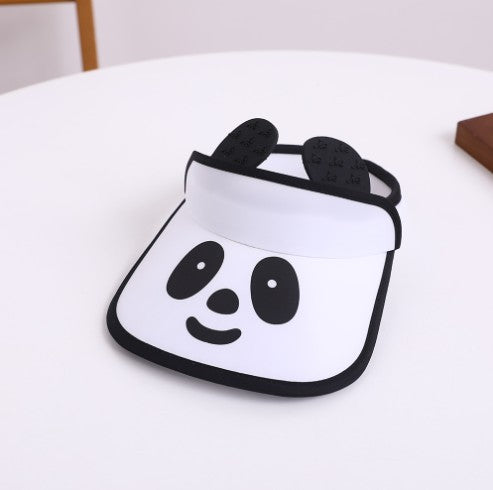 Wholesale Summer Children's Cotton Cartoon Panda Empty Hat