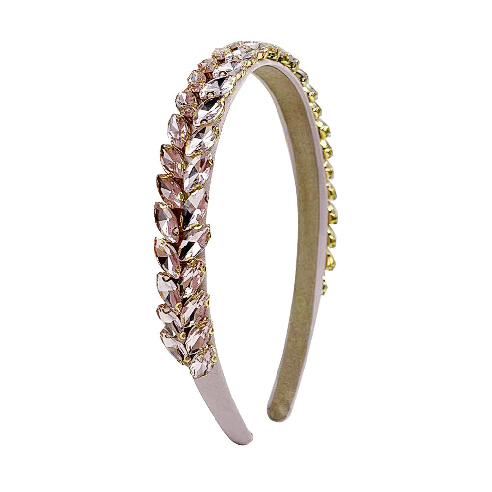 Wholesale Rhinestone Headband Baroque High-grade Headband Heavy Industry High-grade Diamond Headband Super Flash Hair Accessories