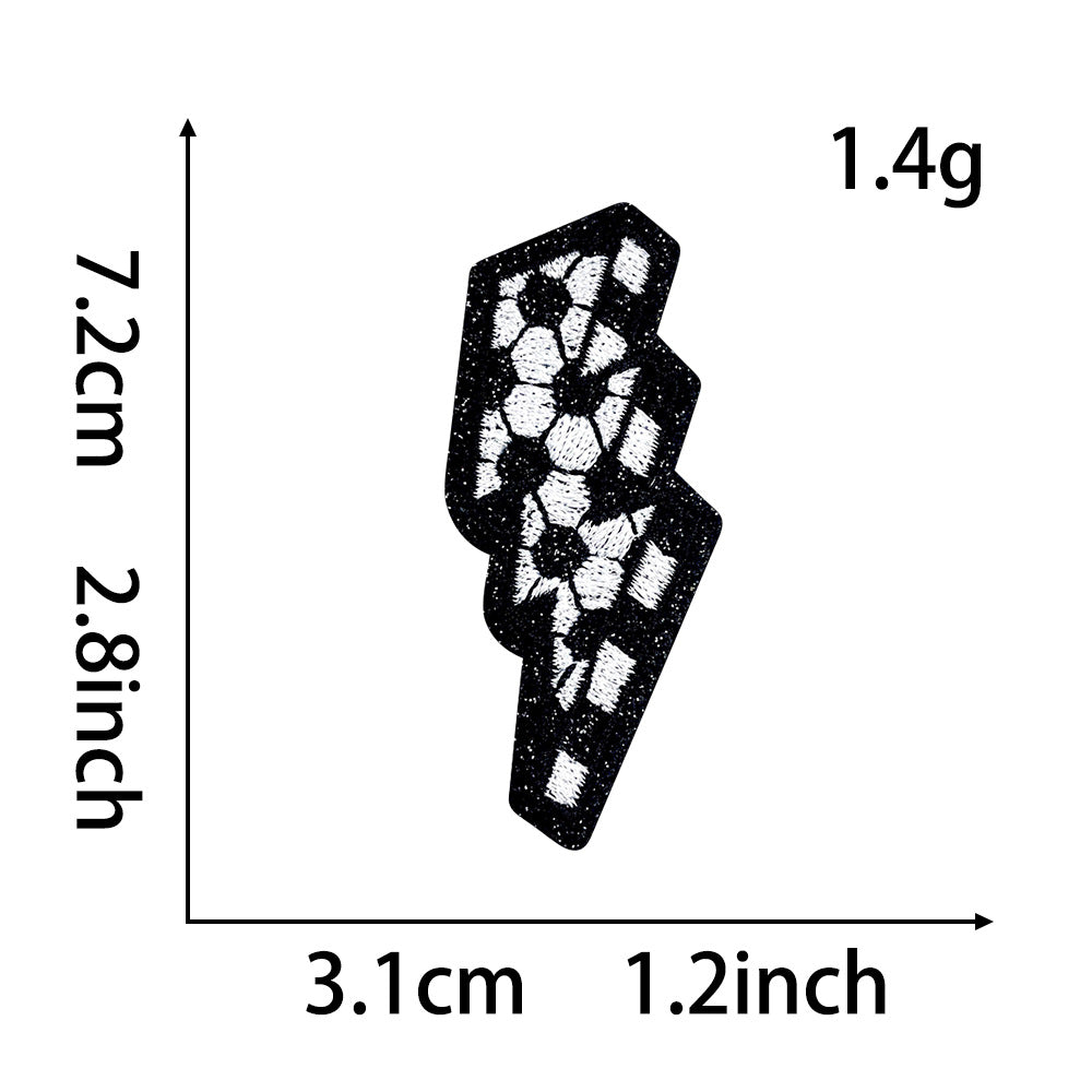 Wholesale Trendy Blue Ball Sequin Embroidered Patch With Bow Iron On Adhesive For Coats DIY Fashion Accessory Gift