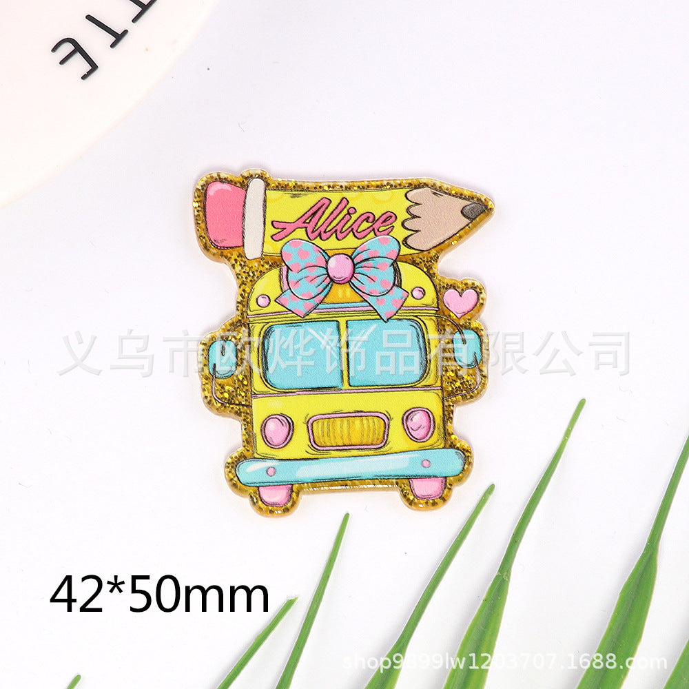 Wholesale 10pcs/pack Cartoon Acrylic Pin DIY Patch Accessories