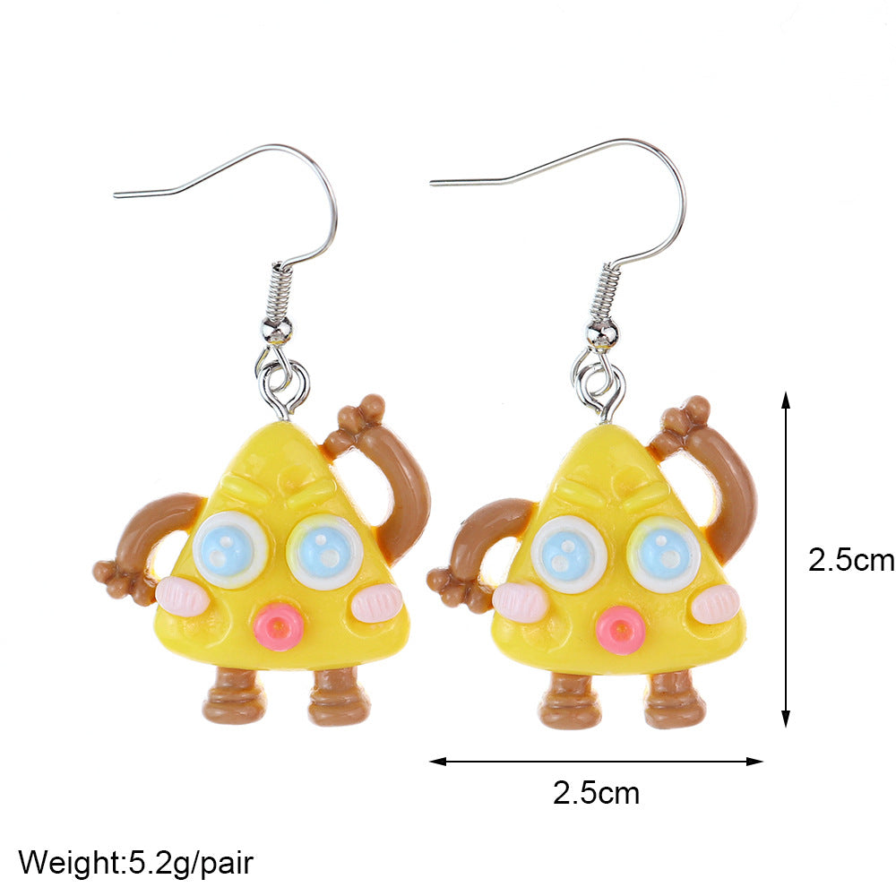 Wholesale Fun Cute Cartoon Plastic Earrings