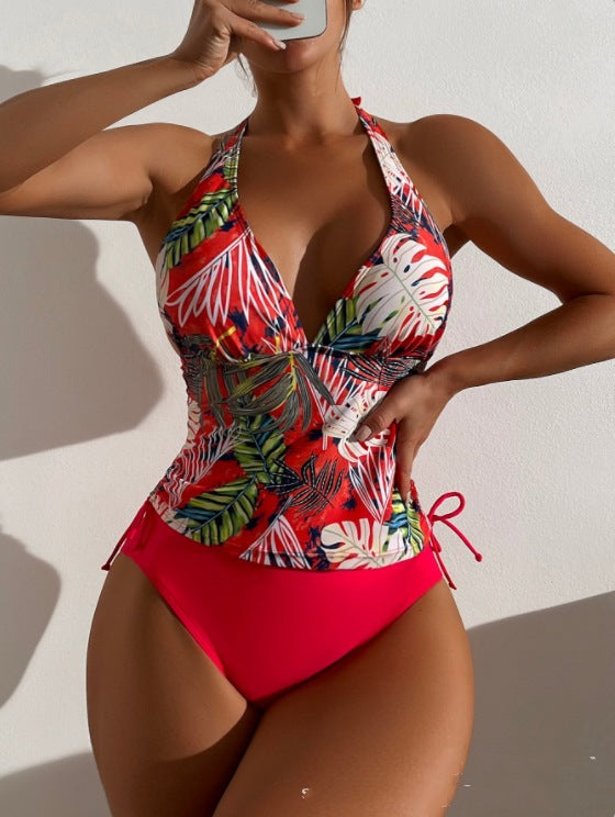 Wholesale Sexy Split Bow Tie Beach Spa Swimsuit