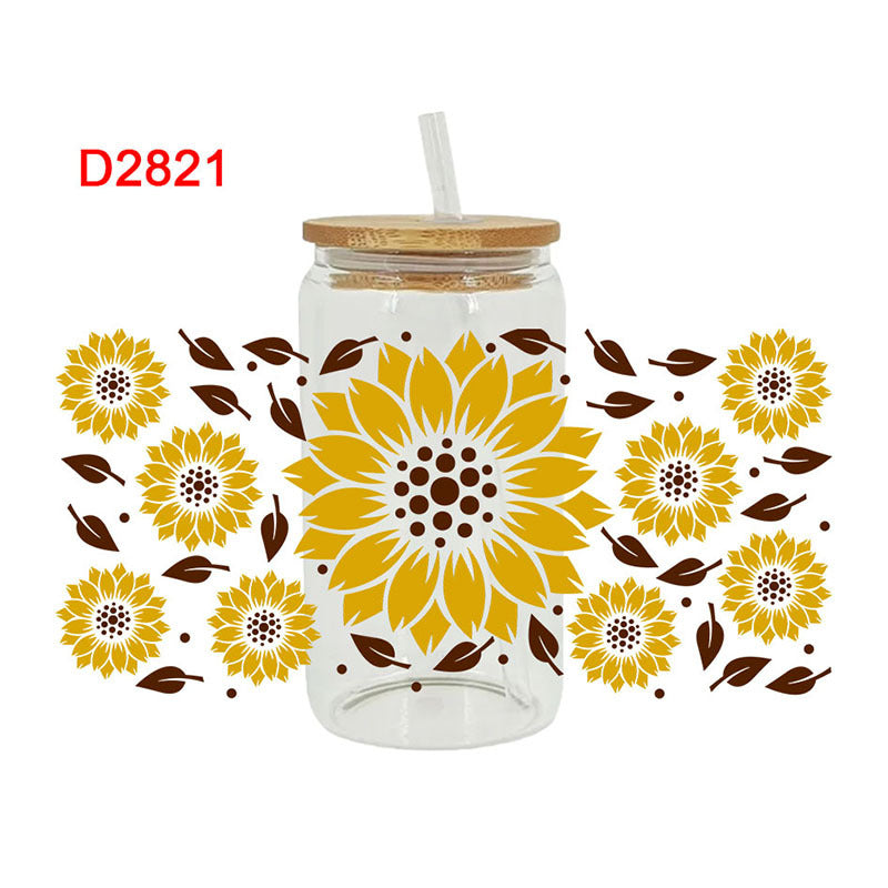 Wholesale colorful butterfly 16oz Cup UV DTF Wraps