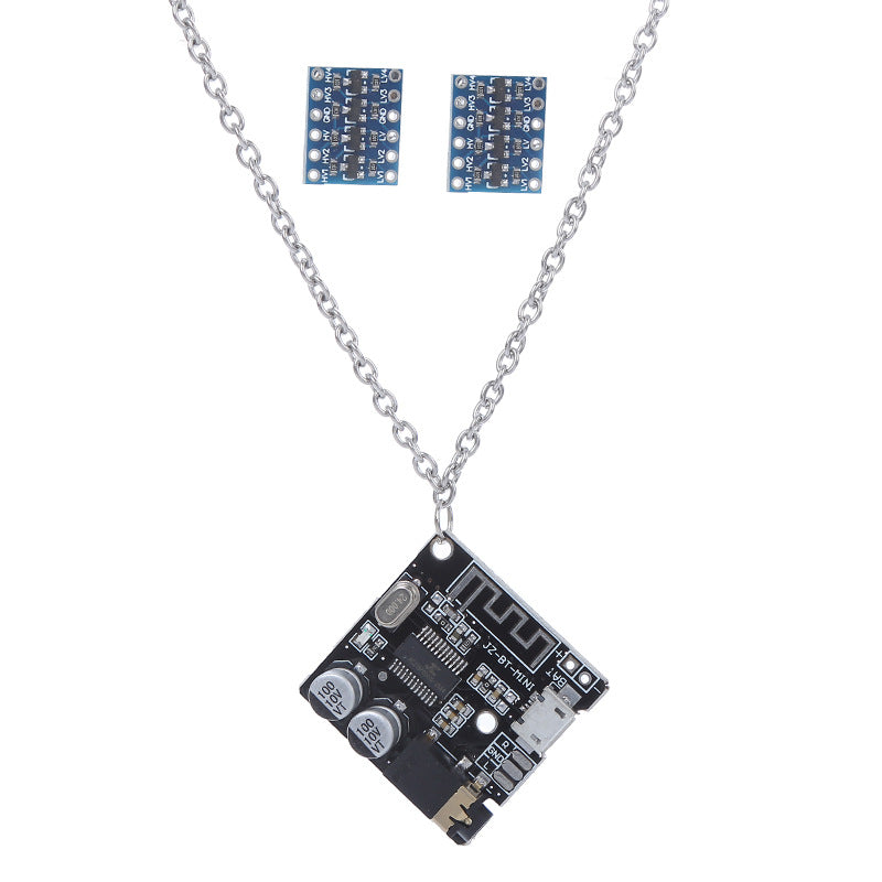 Wholesale Cyberpunk Electronic Hip Hop Necklace Earrings