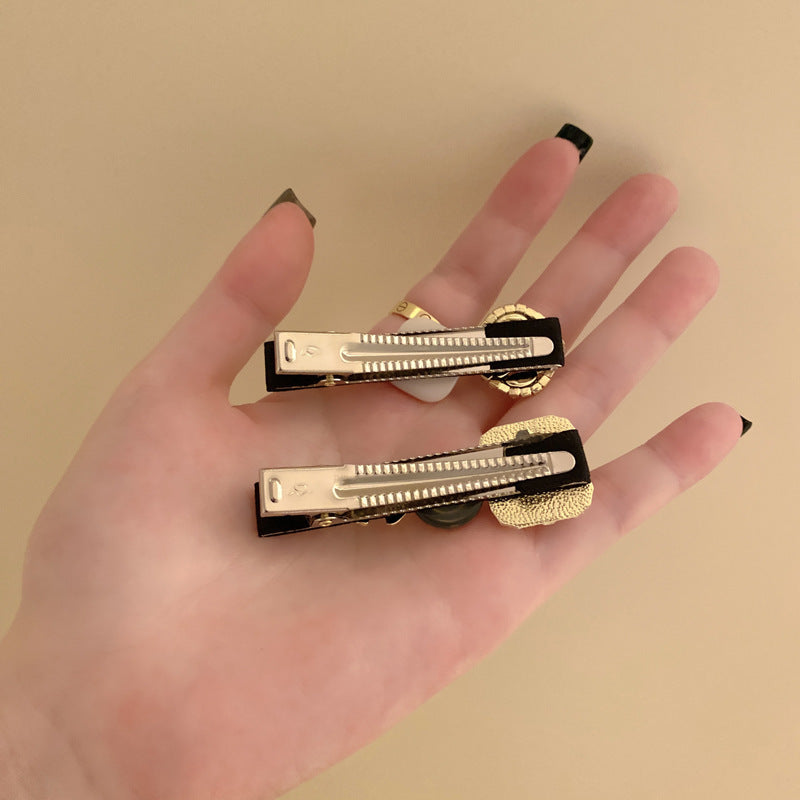 Wholesale Vintage Pearl Rhinestone Duckbill Clip