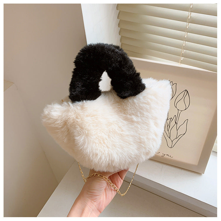 Wholesale Plush Chain Hand-held Single Shoulder Crossbody Bags