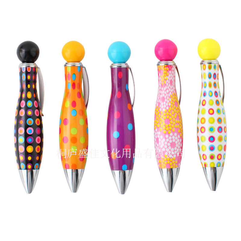 Wholesale of Six Mini Film Mixed Color Twisted Plastic Ballpoint Pens