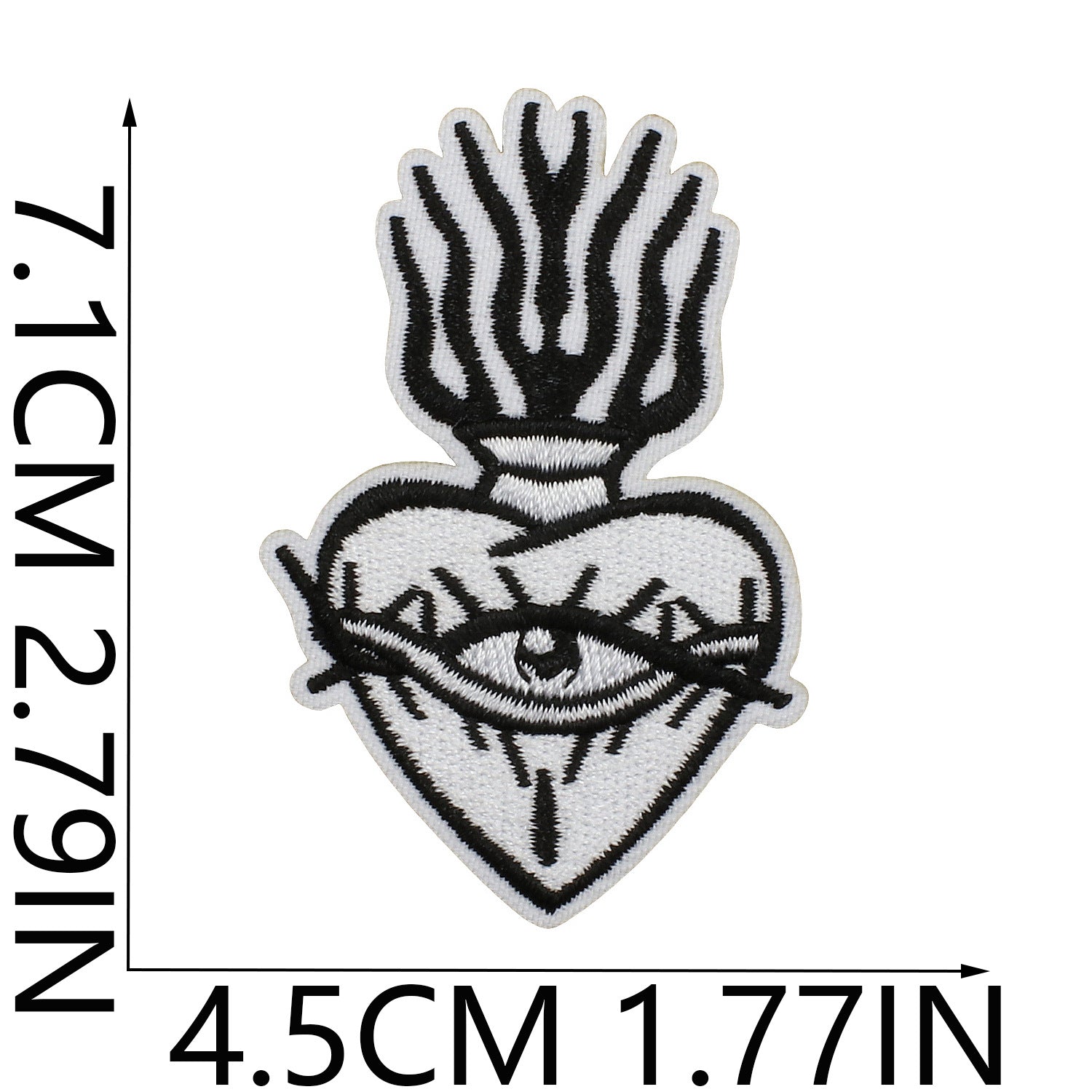 Wholesale Iron On Embroidered Patch Set Love Lips Lightning Black White Flowers Trendy Fashion Clothing Decoration Gift Resale