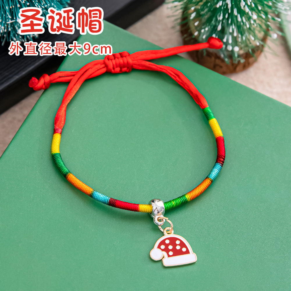 Wholesale Christmas colorful bracelet Christmas braided bracelet