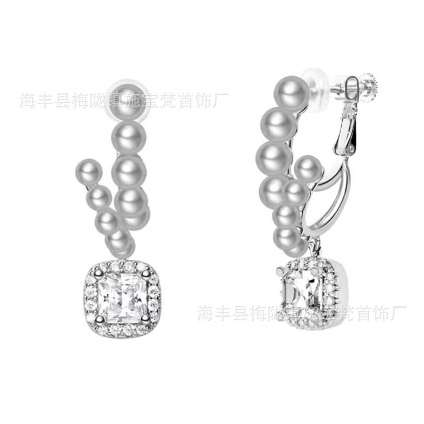 Wholesale  Cube Sweet Dream Light Luxury  Copper Earrings