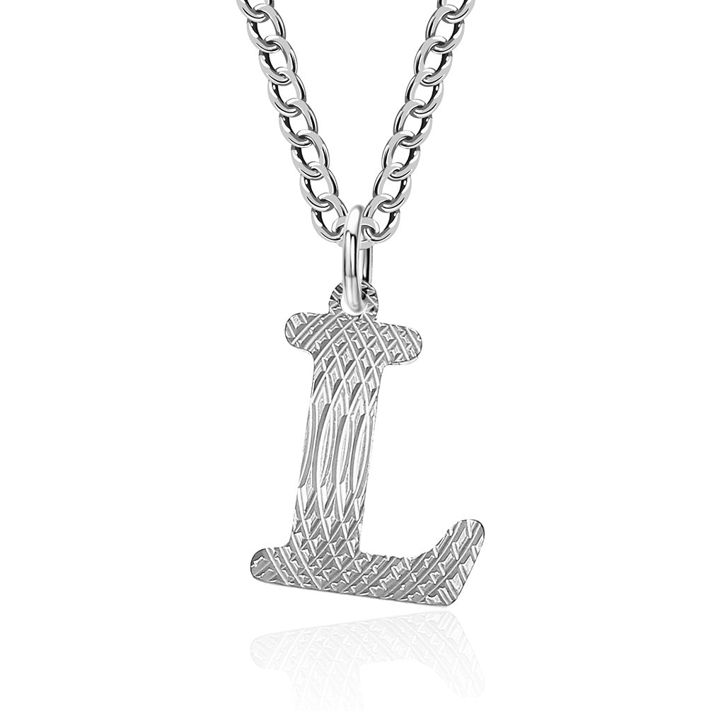 Wholesale English Letter Titanium Steel Necklaces