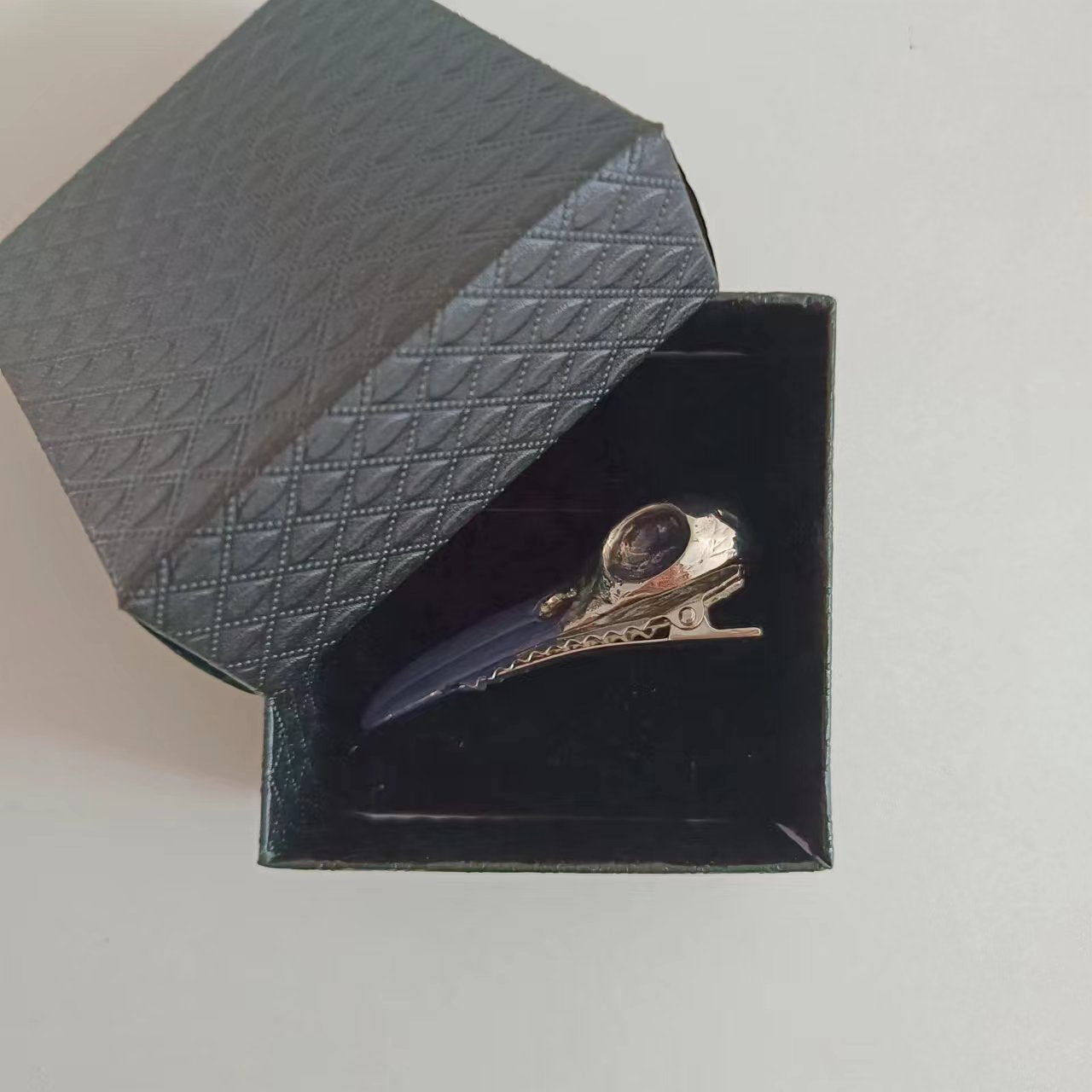 Wholesale Halloween Alloy Raven Skull Skeleton Hair Clips