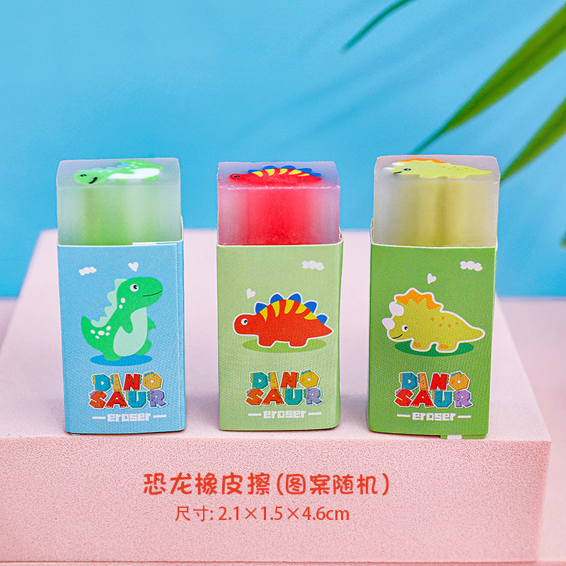 Cartoon PVC al por mayor borrador de dinosaurios pequeños