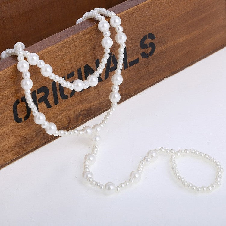 Wholesale Pearl Anklet Ring Set of Two