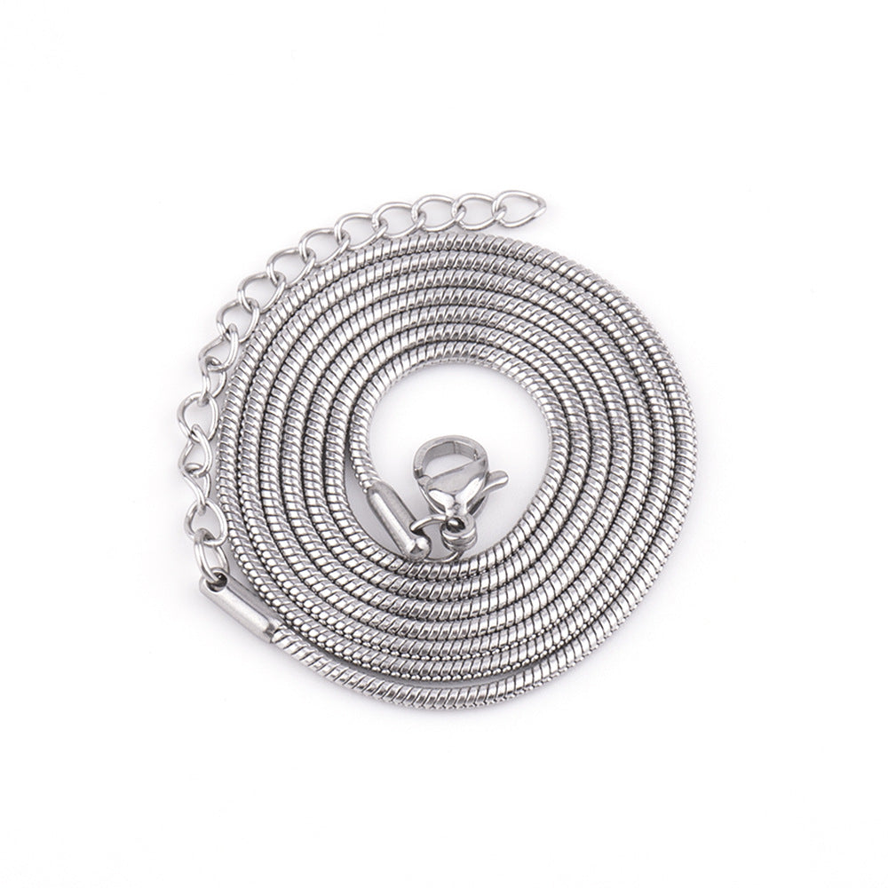 Wholesale Round Snake Collarbone Titanium Steel Necklace