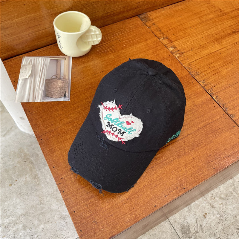 Wholesale Love Fleece Perforated Cotton Baseball Hat