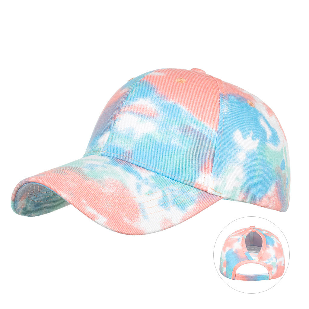 Wholesale Tie-Dye Ponytail Baseball Cap