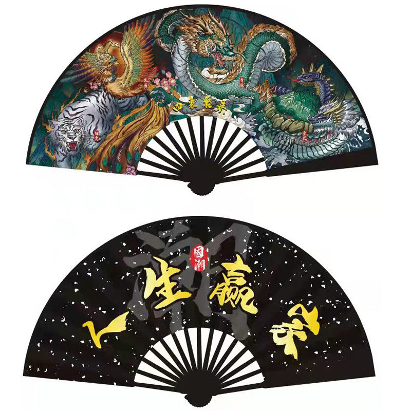 Wholesale 10 -inch Double -sided Chinese Ancient Style Folding Fan