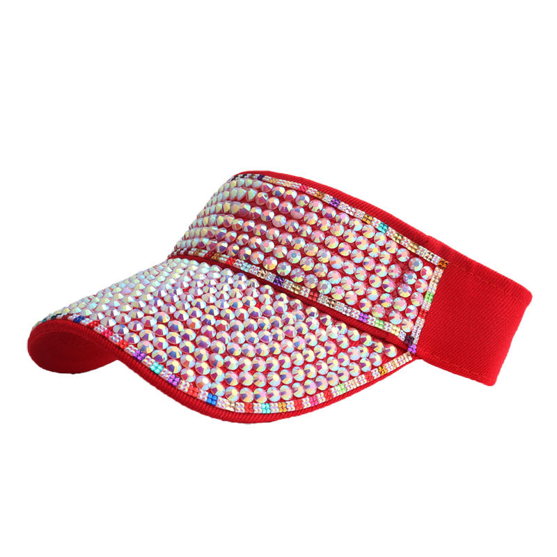 Wholesale Diamond-encrusted Empty Top Hats Colorful Diamond Point Diamond Hats