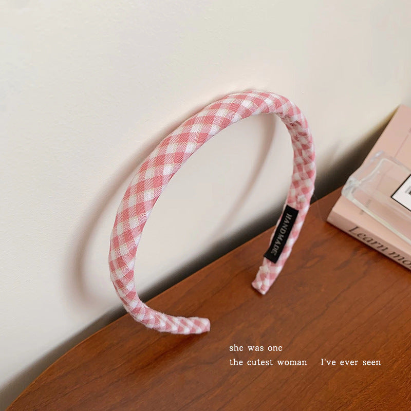 Wholesale of High-end Wide Sponge Simple and Elegant Fabric Headband