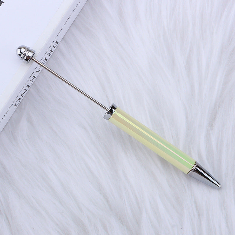 Wholesale Beadable Pens Diy UV Electroplating Seven Color Ballpoint Pen