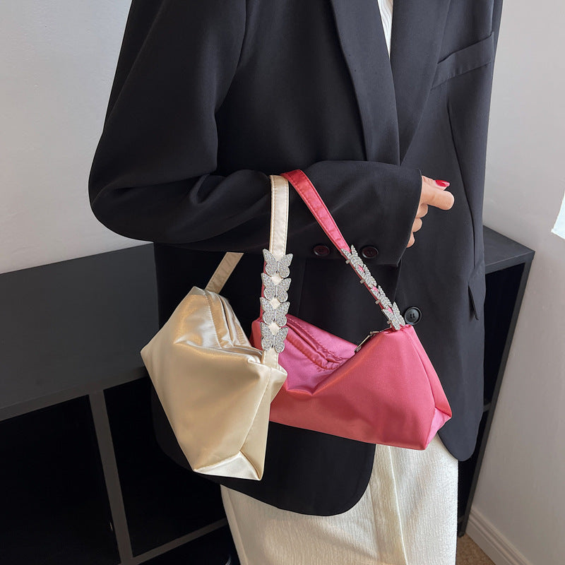 Wholesale Oxford Cloth Handbag Diamond Butterfly Bag