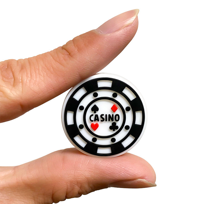 Wholesale 10pcs Cartoon Chips Bite Bite Silicone Beads