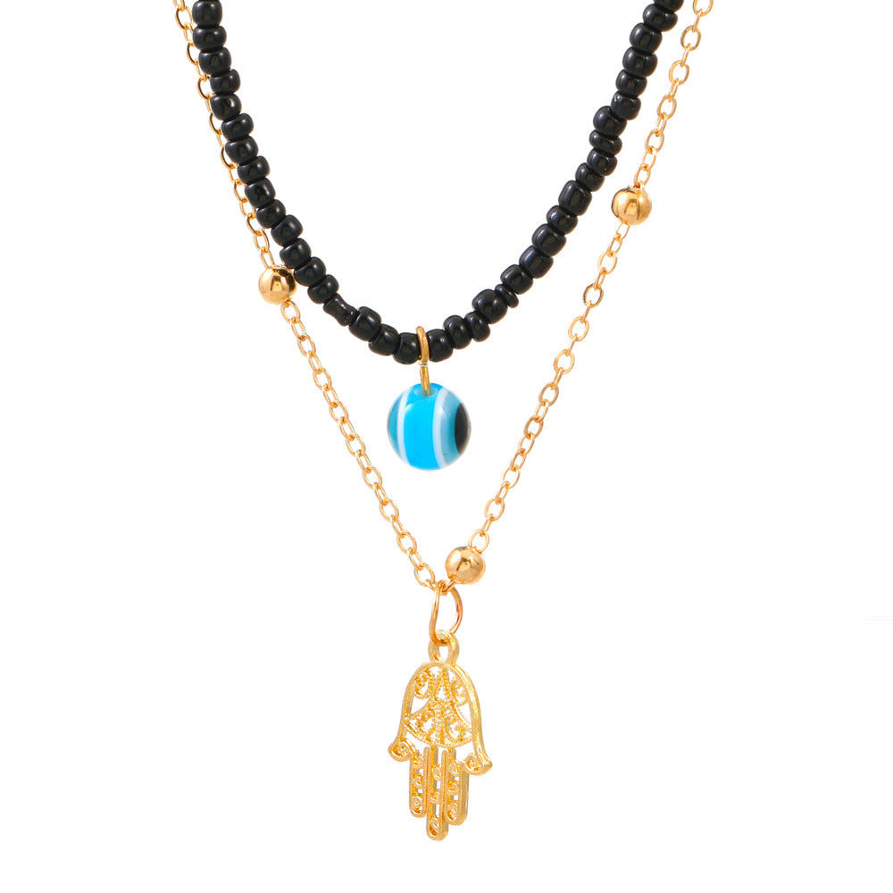 Wholesale Heart Multilayer Pearl Necklaces