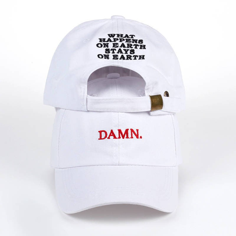 Wholesale Explosions Hat Slang DAMN Letter Embroidered Baseball Cap Outdoor Men's and Women's Leisure Sunshade Cap