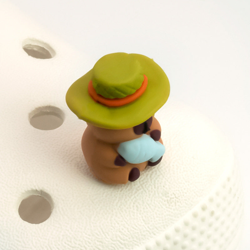 Wholesale 5pcs Cartoon 3D Garden Crocs Decorative Accessories