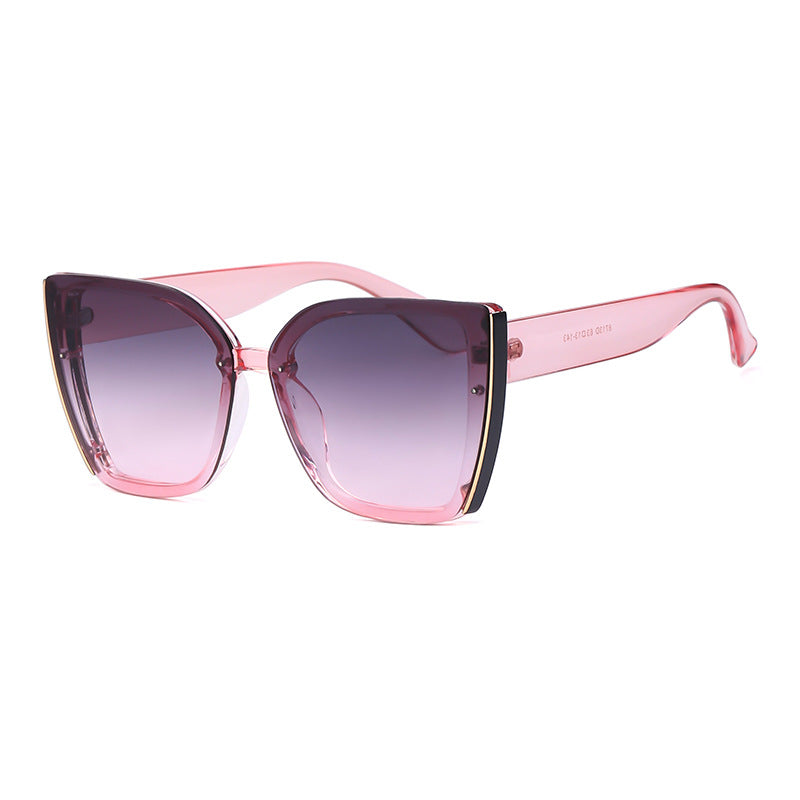 Wholesale PC Large Frame Cat Eye Women's Sunglasses