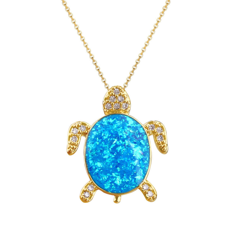 Wholesale Gradient Heart Butterfly Turtle Bee DIY Pendant Necklace Fashion Women S Jewelry Accessory Trendy Boutique Gift
