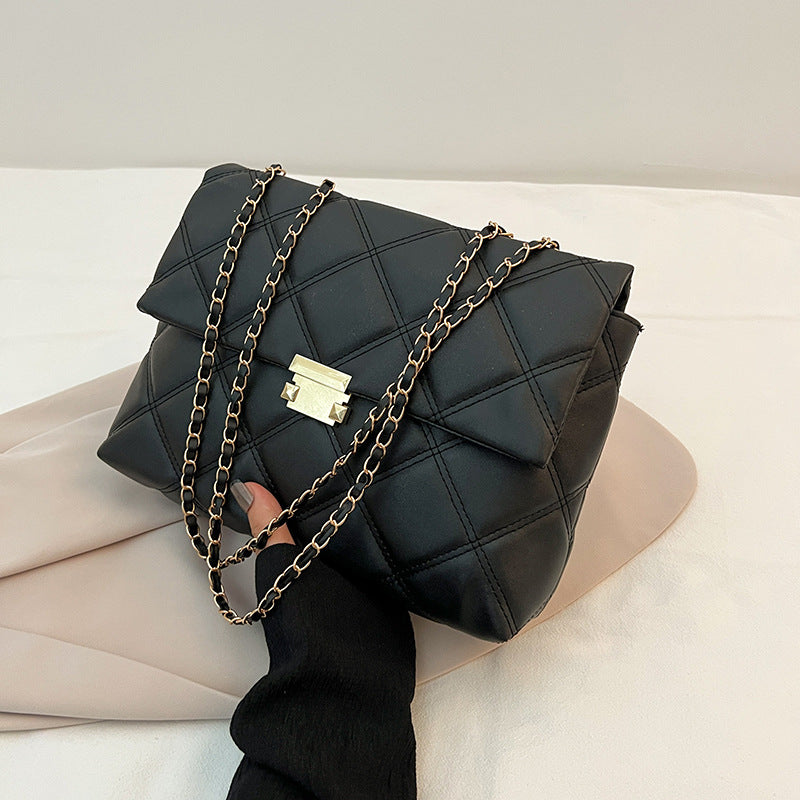 Wholesale Lingge Chain PU Single Shoulder Crossbody Bag