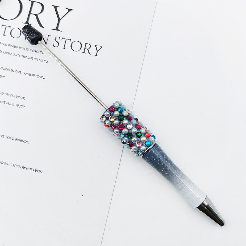 Wholesale Beadable Pens Gradient Color Candy Applied Diamond Pearl Beadable Pen