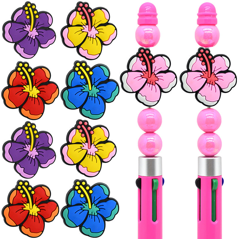 Wholesale Random 100pcs Flower Bead Series DIY Focal Beads