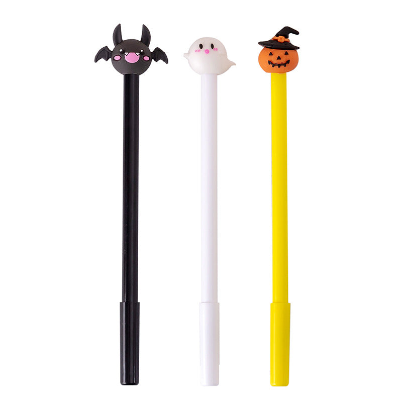 Wholesale Pumpkin Lantern Bat Ghost Halloween Plastic Gel Pen
