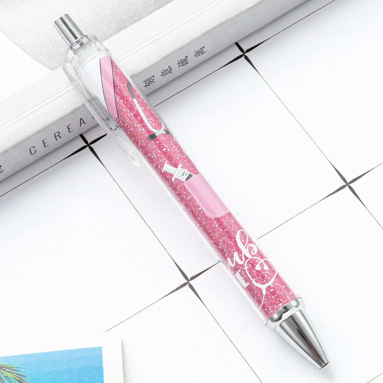 Bolígrafo de plástico de papel de plástico de papel de rollo de papel de varilla interna de la varilla interna