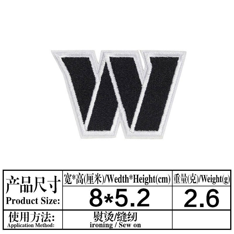 Wholesale Twill Fabric Embroidered Baseball Team Patches Set Of 16 Trendy et And Bag Accent OLY Exclusive