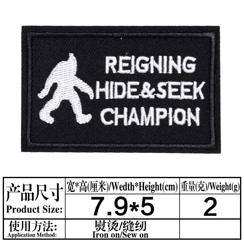Wholesale Black English Letter Embroidered Patches 20 Pack DIY Clothing Badges For Shoes Hats Fashion Decorative Accessory For Everyday Use