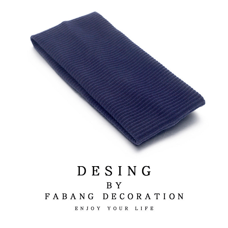 Wholesale Knitted silk scarf sweat-absorbing running sports face washing headband