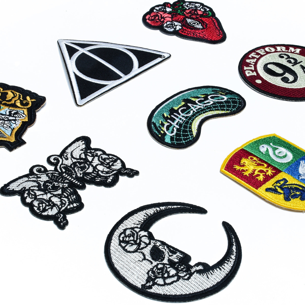 Wholesale 9 Pack Embroidered Iron On Cloth Patches Badges For Casual Clothing And DIY Craft Supply