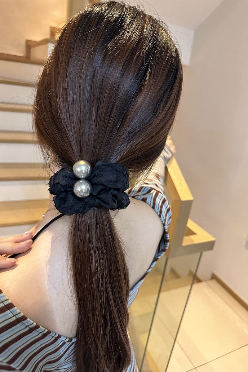 Wholesale Pearl Fabric Large Intestine Hair Rings