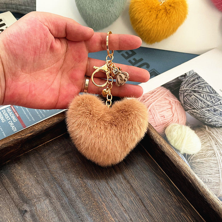 Wholesale Tassel Love Plush Keychains