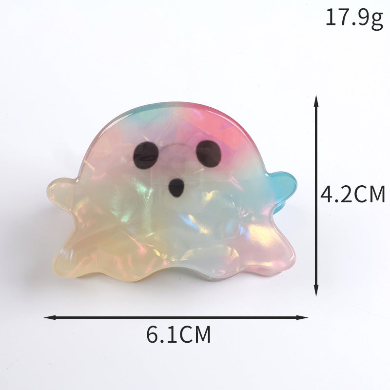 Wholesale Dark Style PVC Pumpkin Ghost Shark Claw Hair Clip  Creative Hair Accessory For Resale