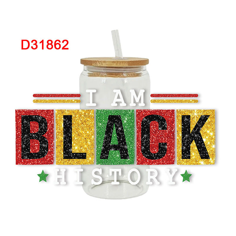 Wholesale Black History 16oz Cup UV DTF Wraps