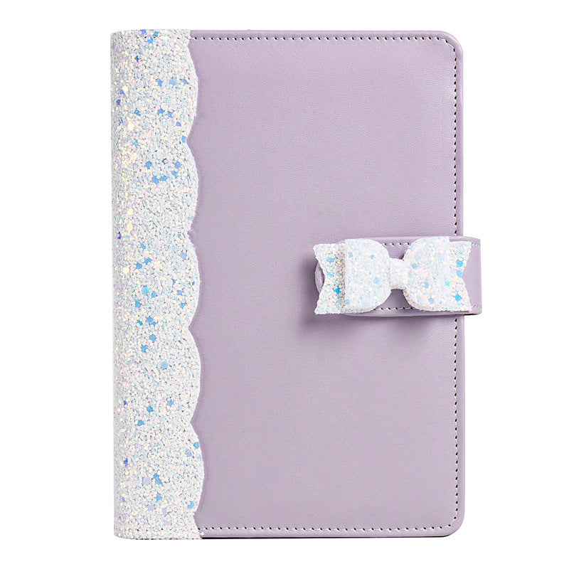 Wholesale Macaron PU Butterfly Leather Binder Cash Budget Handbook Notebook
