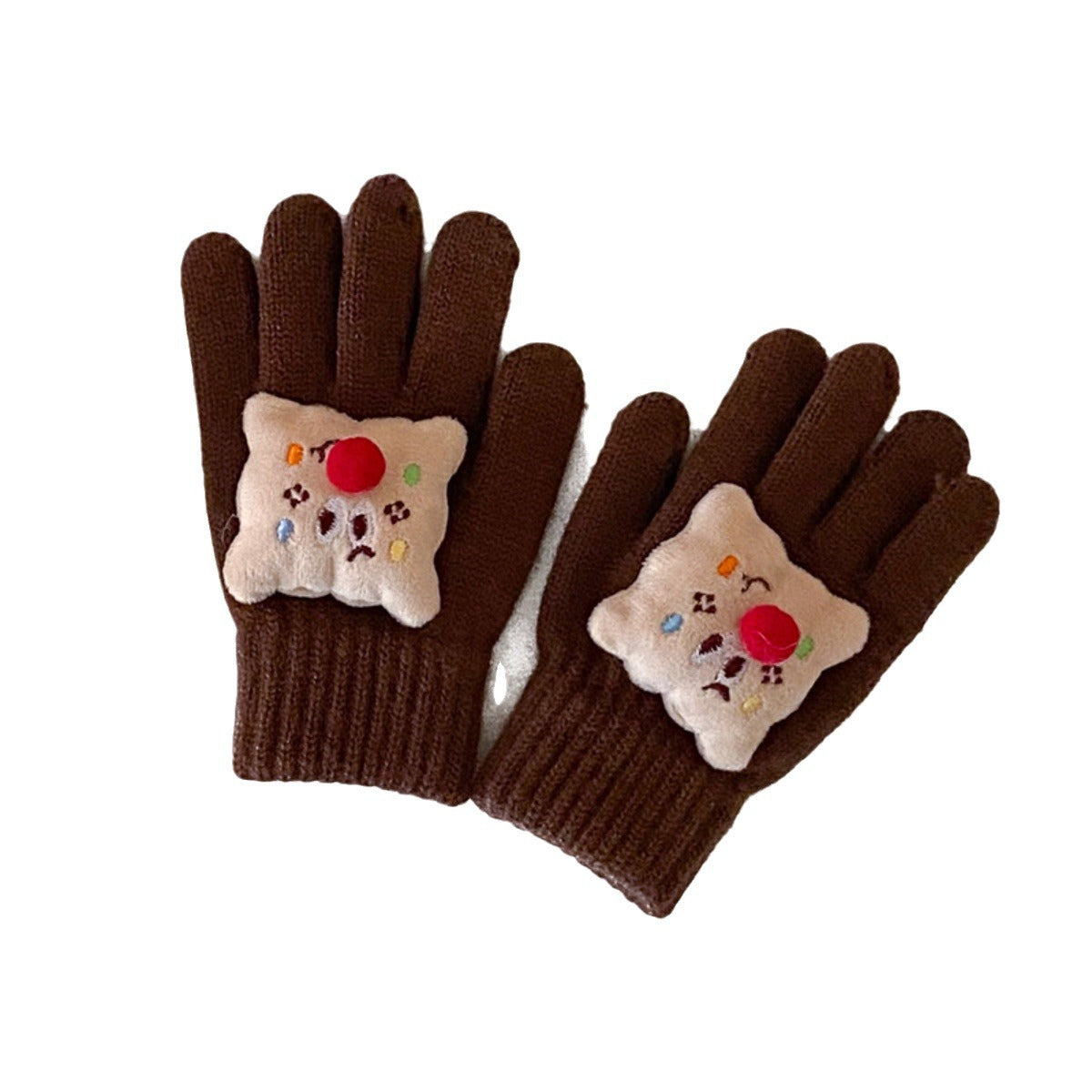 Wholesale children' s winter cartoon warm gloves