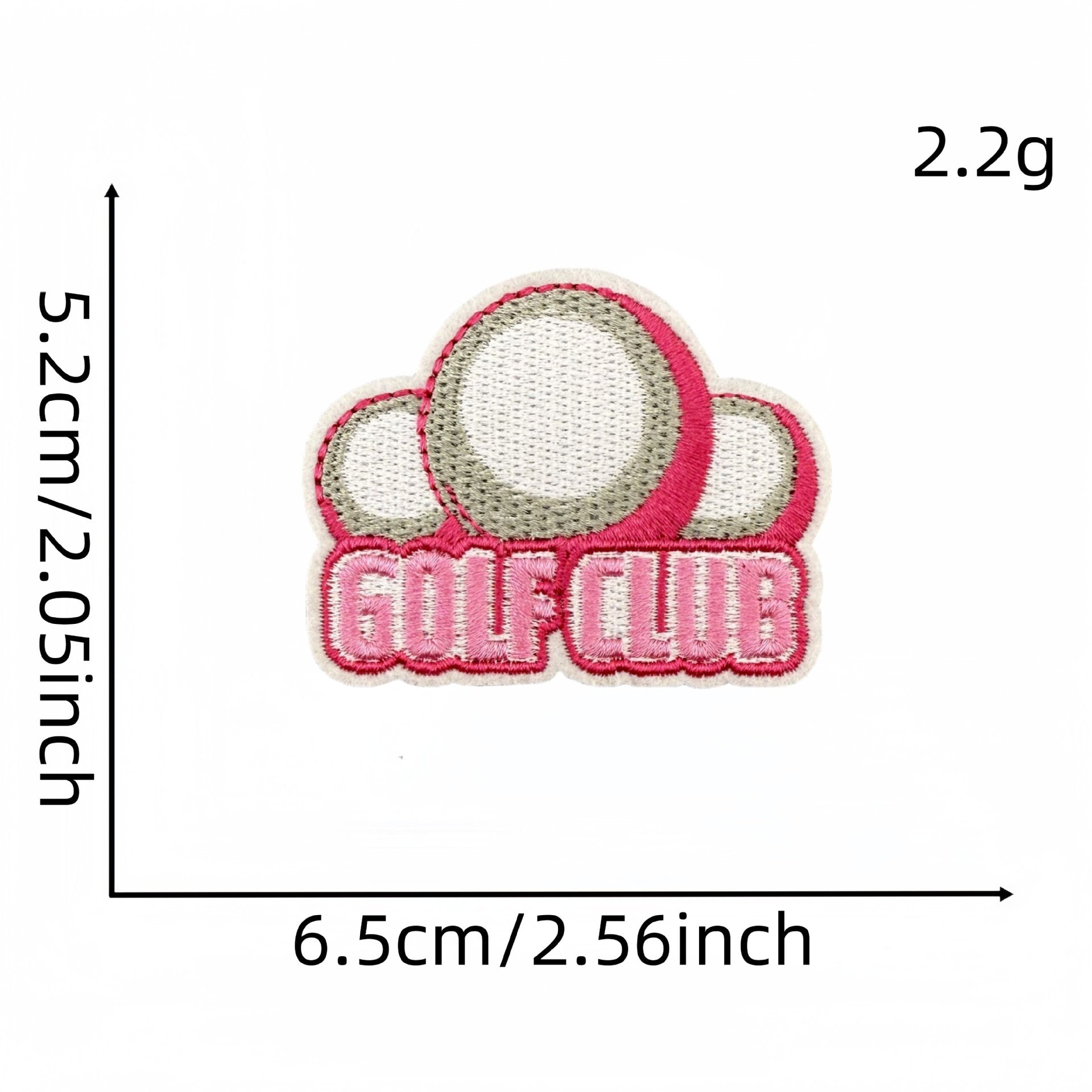 Wholesale Cartoon Sports Golf Pink Series Embroidery DIY Patches