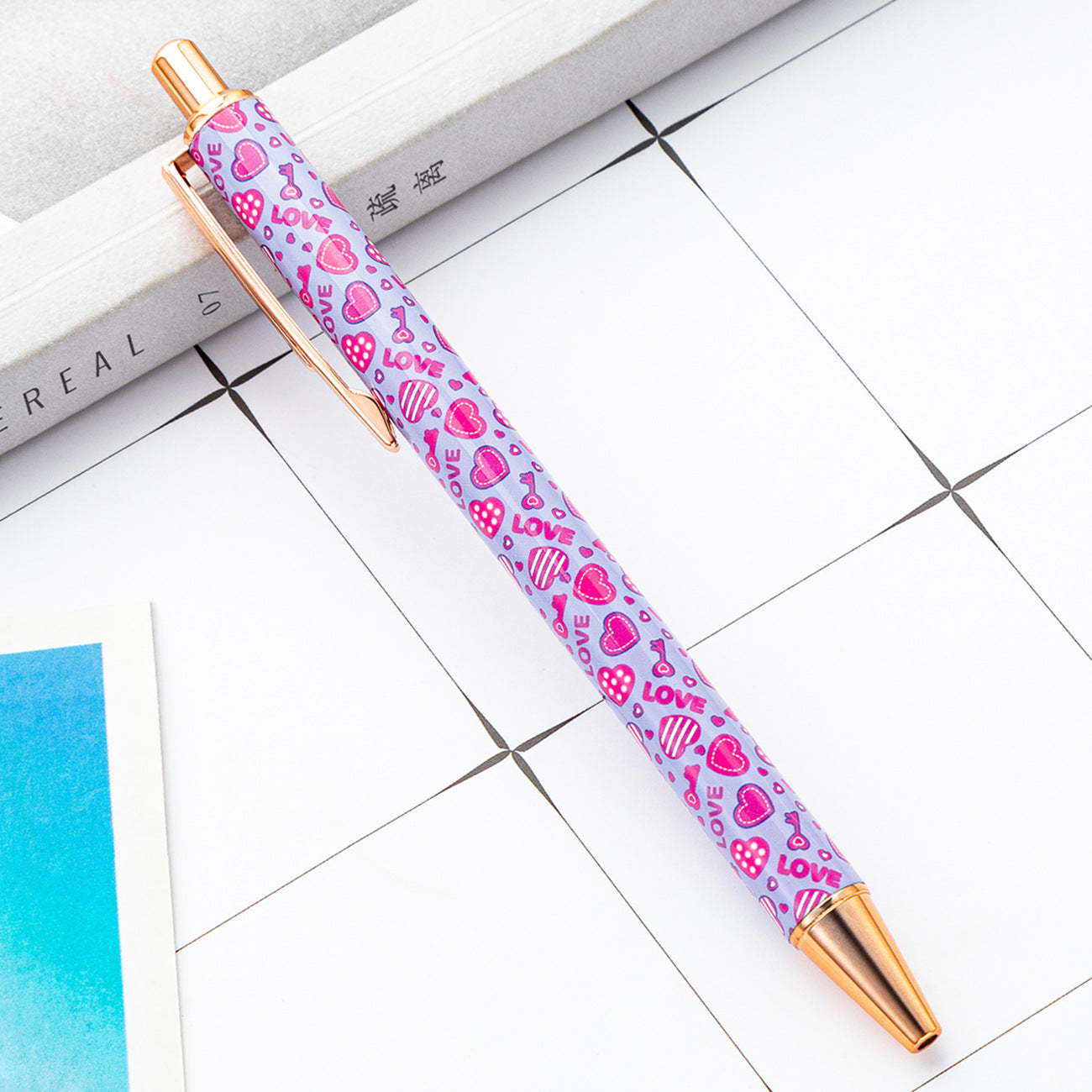 Wholesale of Valentine's Day Metal Action Pens